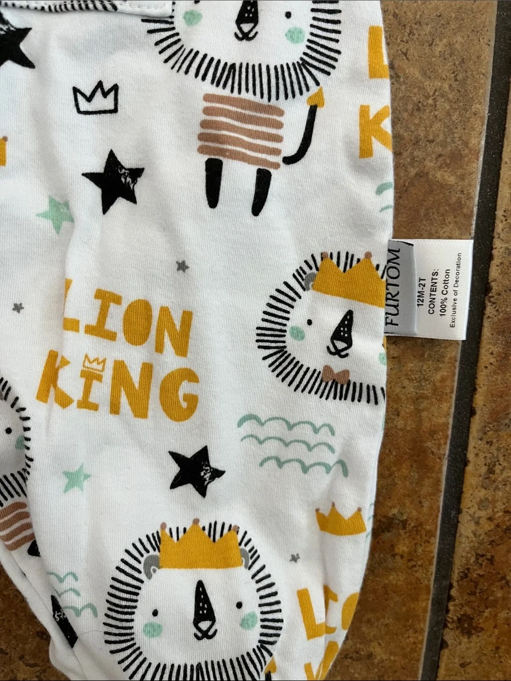 Furtom Lion King Sleeveless Sleepsack Romper Size M